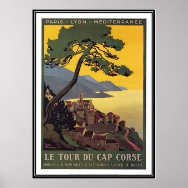 Póster Viaje de cosecha Córcega - (Frente)
