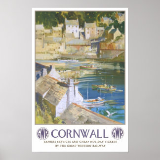 Póster Viaje de cosecha,Cornwall