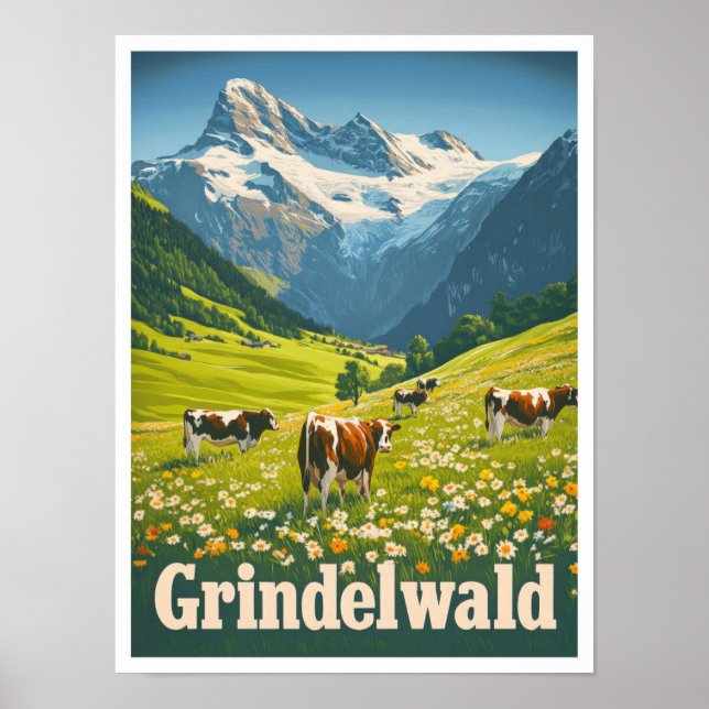 Póster Viaje de cosecha de cosecha de Grindelwald (Frente)