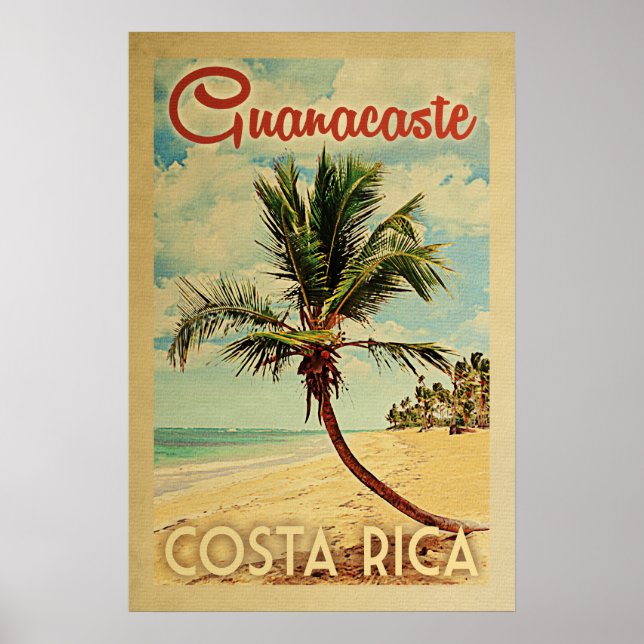 Póster Viaje de cosecha de palmeras de Guanacaste (Frente)