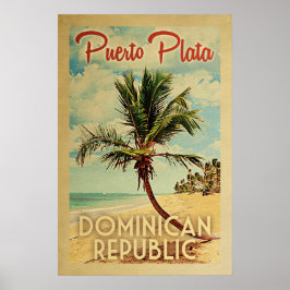 Póster Viaje de cosecha de palmeras de Puerto Plata