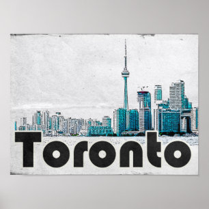 Póster Viaje de cosecha de Toronto Canadá