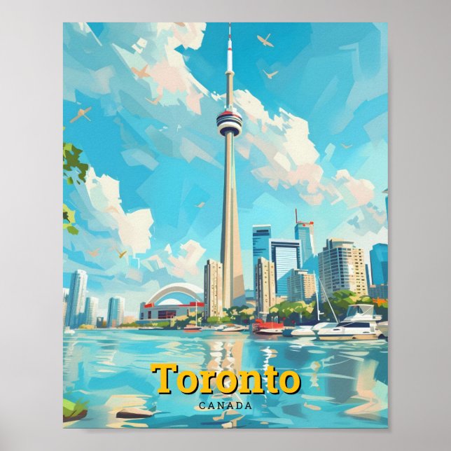 Póster Viaje de cosecha de Toronto Canadá (Frente)
