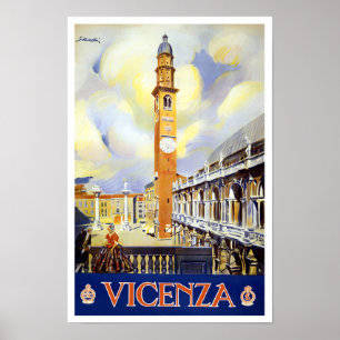 Póster Viaje de cosecha de Vicenza Italia