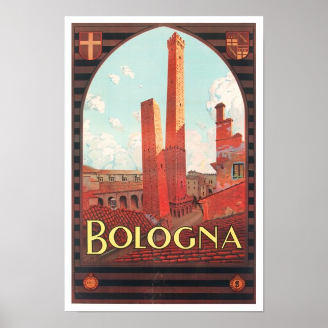 Póster Viaje de cosecha en Bolonia Italia (Frente)
