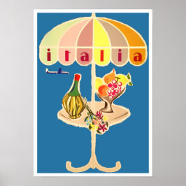 Póster Viaje de cosecha en Italia
