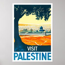Póster Viaje de cosecha en Palestina