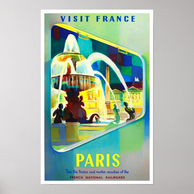 Póster Viaje de cosecha en París Francia (Frente)