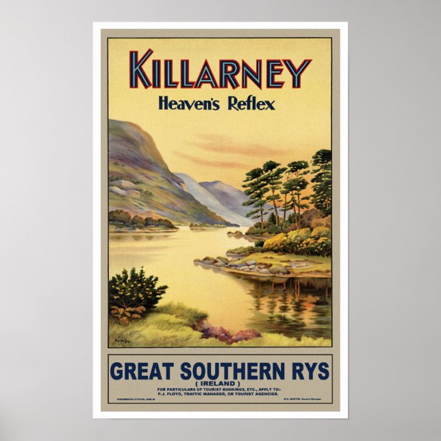 Póster Viaje de cosecha Killarney Irlanda (Frente)