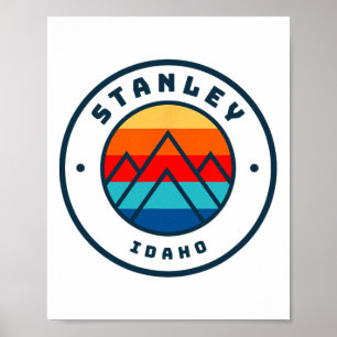Póster Viaje de esquí familiar en Stanley Idaho