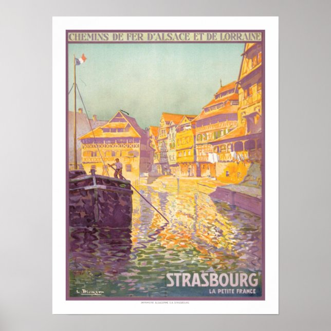 Póster Viaje de Estrasburgo (Frente)