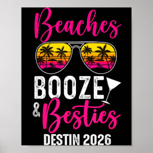 Póster Viaje de fin de semana de chicas Destin 2026 Playa