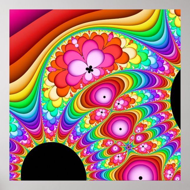 Póster Viaje de Fractal Groovy (Frente)