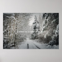 Viaje de invierno a través del bosque