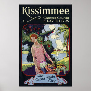 Póster Viaje de Kissimmee el condado de Osceola la