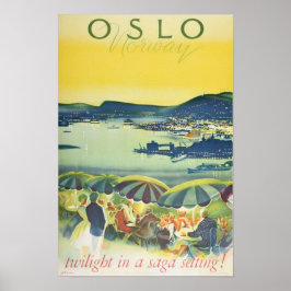 Póster Viaje de la época de Noruega en Oslo