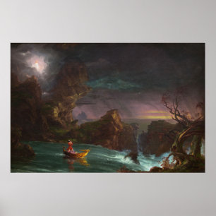 Póster Viaje de la vida: hombría (1842) — Thomas Cole Art