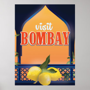 Póster Viaje de la Vieja Bombay.