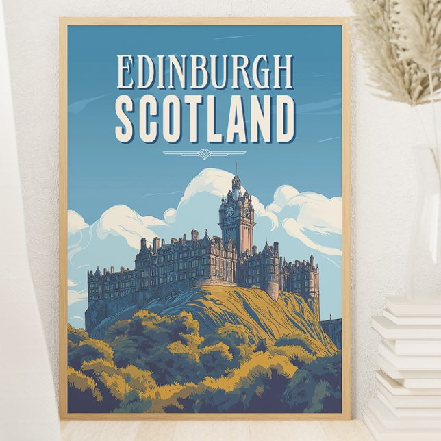 Póster Viaje de la Vieja Edimburgo en Escocia (Subido por el creador)