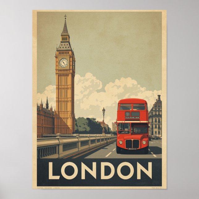 Póster Viaje de Londres (Frente)
