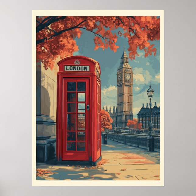Póster Viaje de Londres (Frente)
