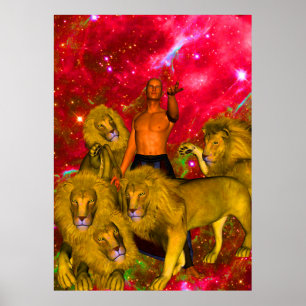Póster Viaje de los leones