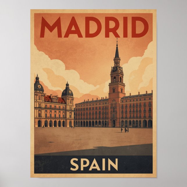 Póster Viaje de Madrid (Frente)