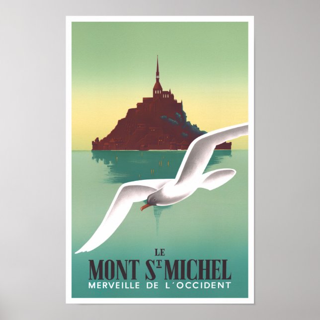 Póster Viaje de Mont Saint Michel France (Frente)