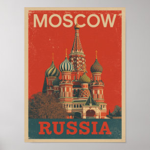 Póster Viaje de Moscú