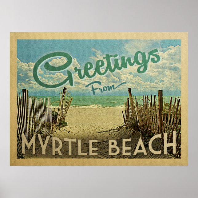 Póster Viaje de Myrtle Beach (Frente)
