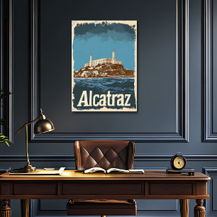 Póster Viaje de Nostalgic Vintage Alcatraz