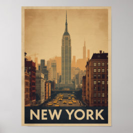 Póster Viaje de Nueva York