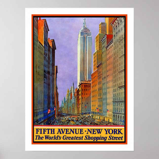 Póster Viaje de Nueva York (Frente)
