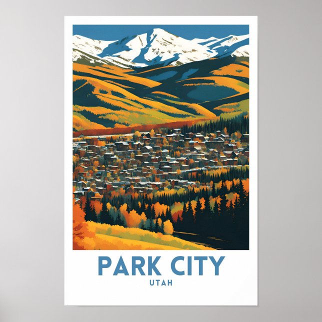 Póster Viaje de Park City Utah (Frente)