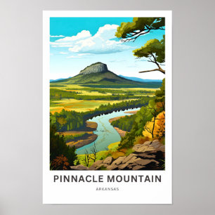 Póster Viaje de Pinnacle Mountain Arkansas