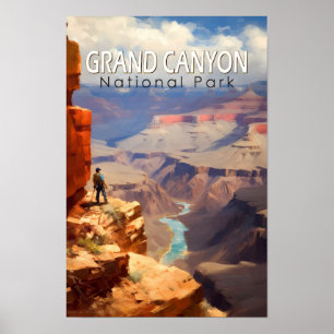 Póster Viaje de pintura al óleo del parque nacional del G