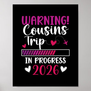 Póster Viaje de Primos en Progreso Vacaciones 2026 Primos