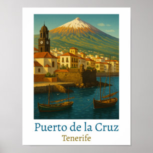 Póster Viaje de Puerto de la Cruz Tenerife