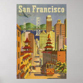 Póster Viaje de San Francisco California