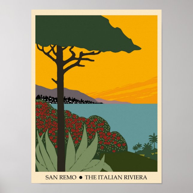 Póster Viaje de San Remo (Frente)