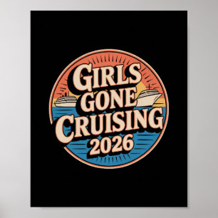 Póster Viaje de vacaciones en crucero Chicas de crucero 2