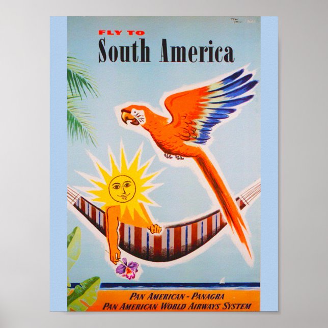 Póster Viaje de Vieja Sudamérica (Frente)