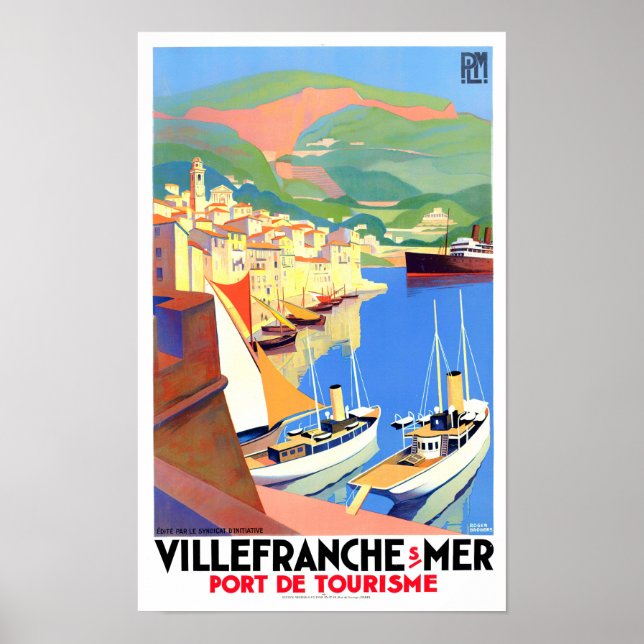Póster Viaje de Villefranche France (Frente)