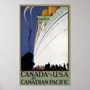 Póster Viaje de Vintage Canadian Cruise Lines