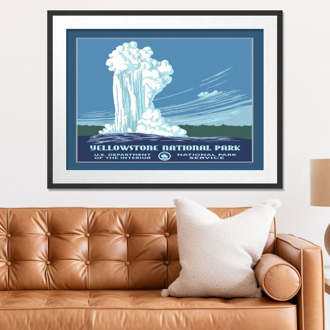 Póster Viaje de Vintage Yellowstone WPA (Subido por el creador)