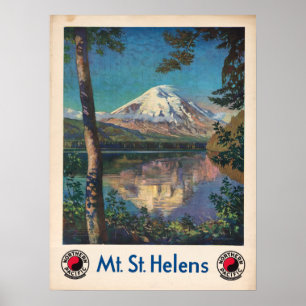 Póster Viaje del Monte Saint Helens de 1935