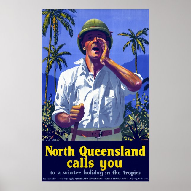 Póster Viaje del norte de Queensland Australia (Frente)