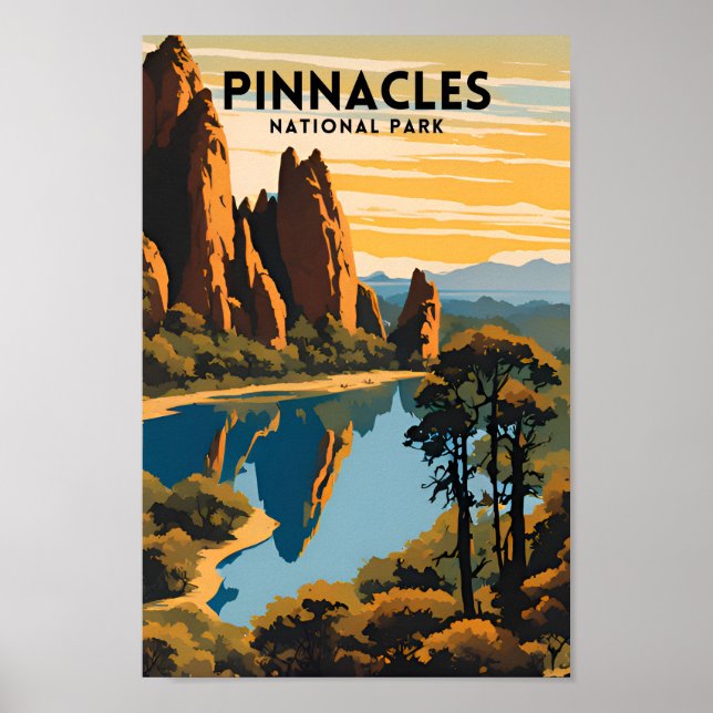 Póster Viaje del Pinnacles National Park (Frente)