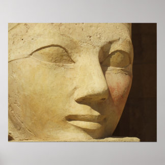 Póster Viaje del templo de la estatua del antiguo Egipto 