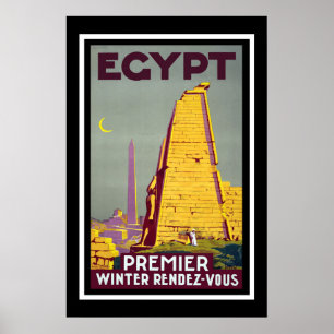Póster Viaje del vintage de Egipto